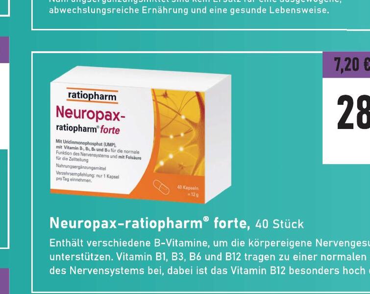 Neuropax-ratiopharm forte, 40 Stück