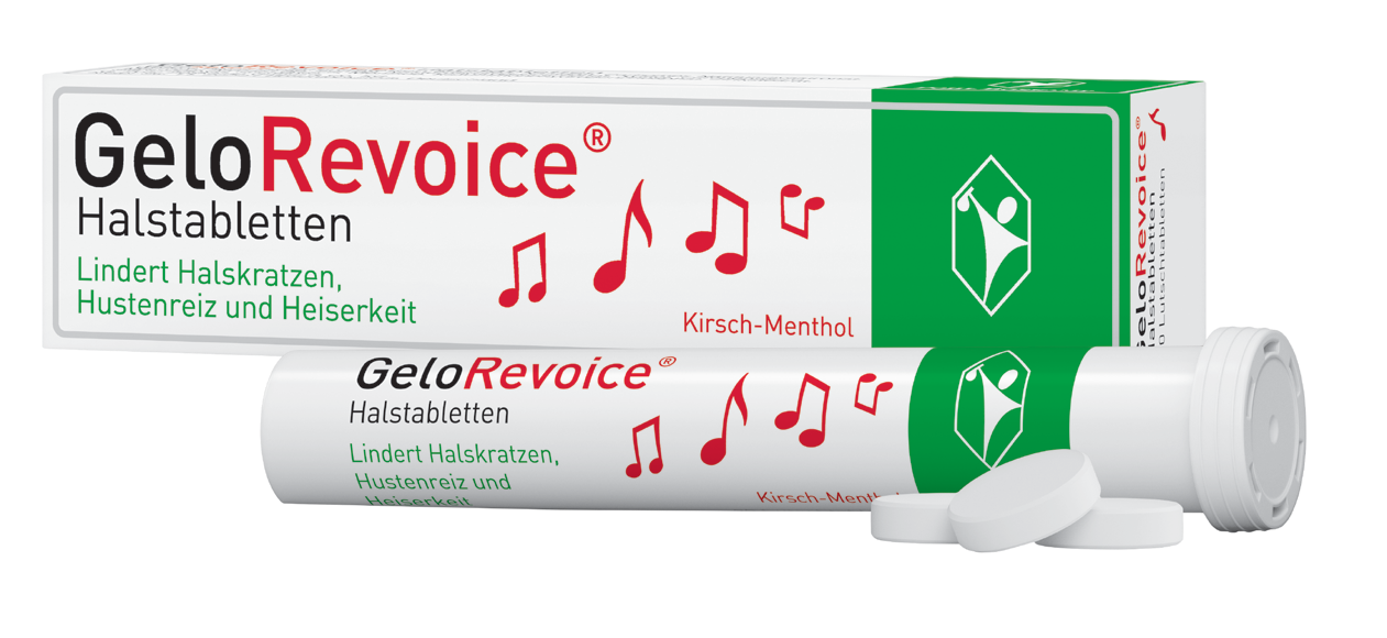 GeloRevoice Halstabletten Kirsch-Menthol, 20 Stück