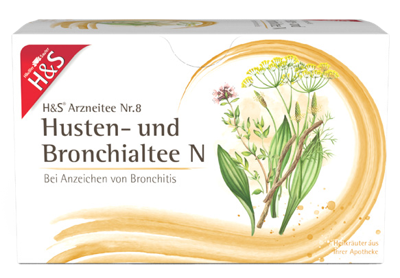 H&S Husten- und Bronchialtee N, 20 × 2 g